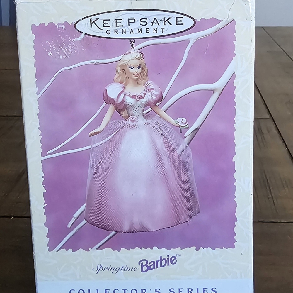1996 Handcrafted Easter collection springtime Barbie Keepsake ornament - Picture 4 of 5